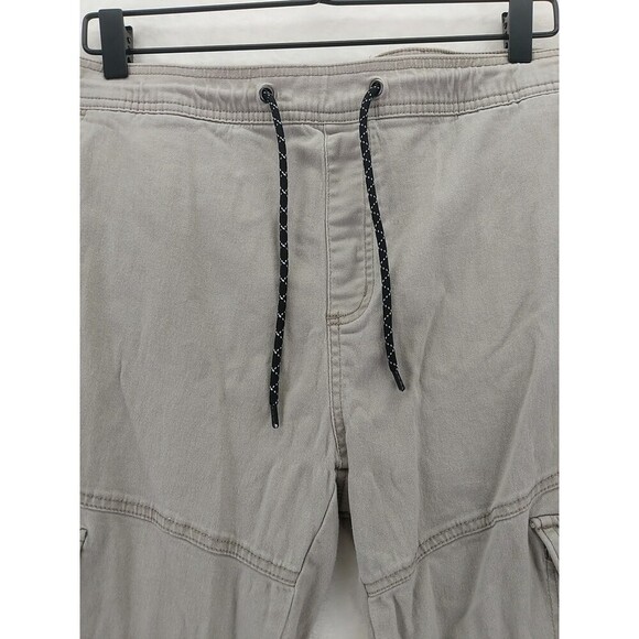 Burnside Men's XL Drawstring Jogger Khaki Cargo Pants Casual - Picture 3 of 11